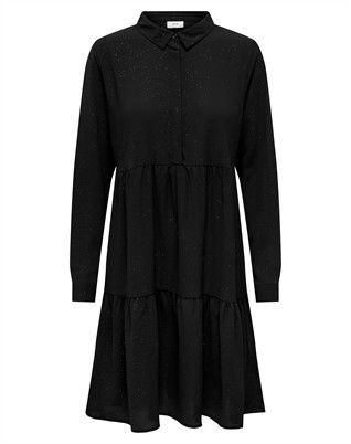 JDYPiper Foil Skjorte Kjole - Black/Foil